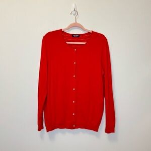 Saint James Nautical Red Cardigan